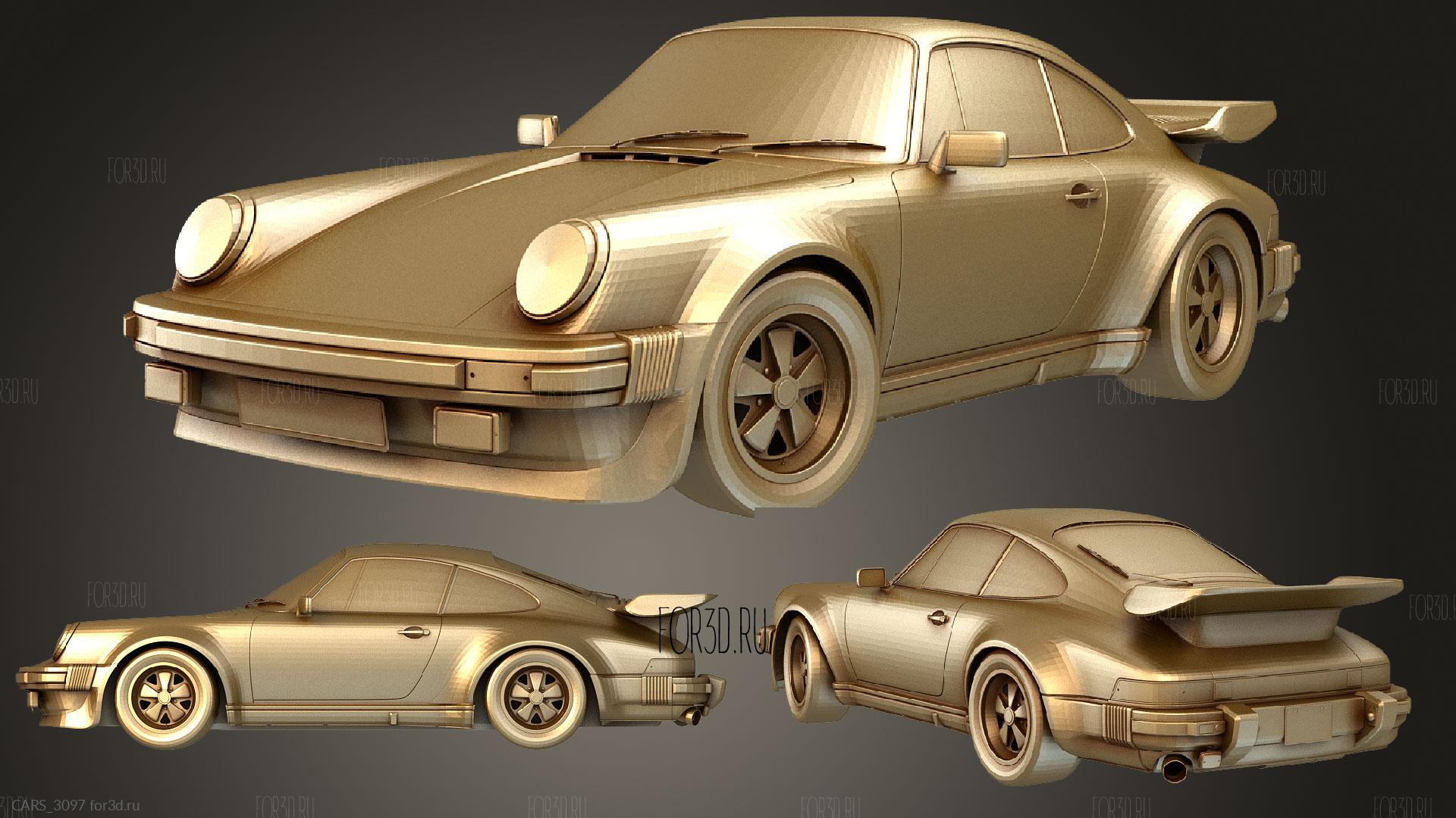 Игра Porsche 911 Turbo готова - 3d stl модель для ЧПУ